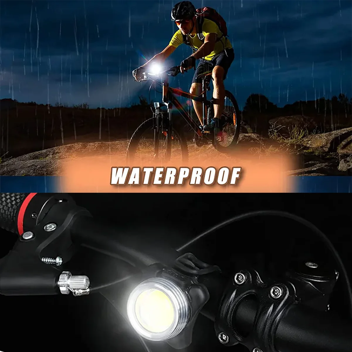 Powerful Bicycle headlight Waterproof Front and Rear Bicycle Lantern adjusted freely Front Lamp Cycling Safety warning Taillight