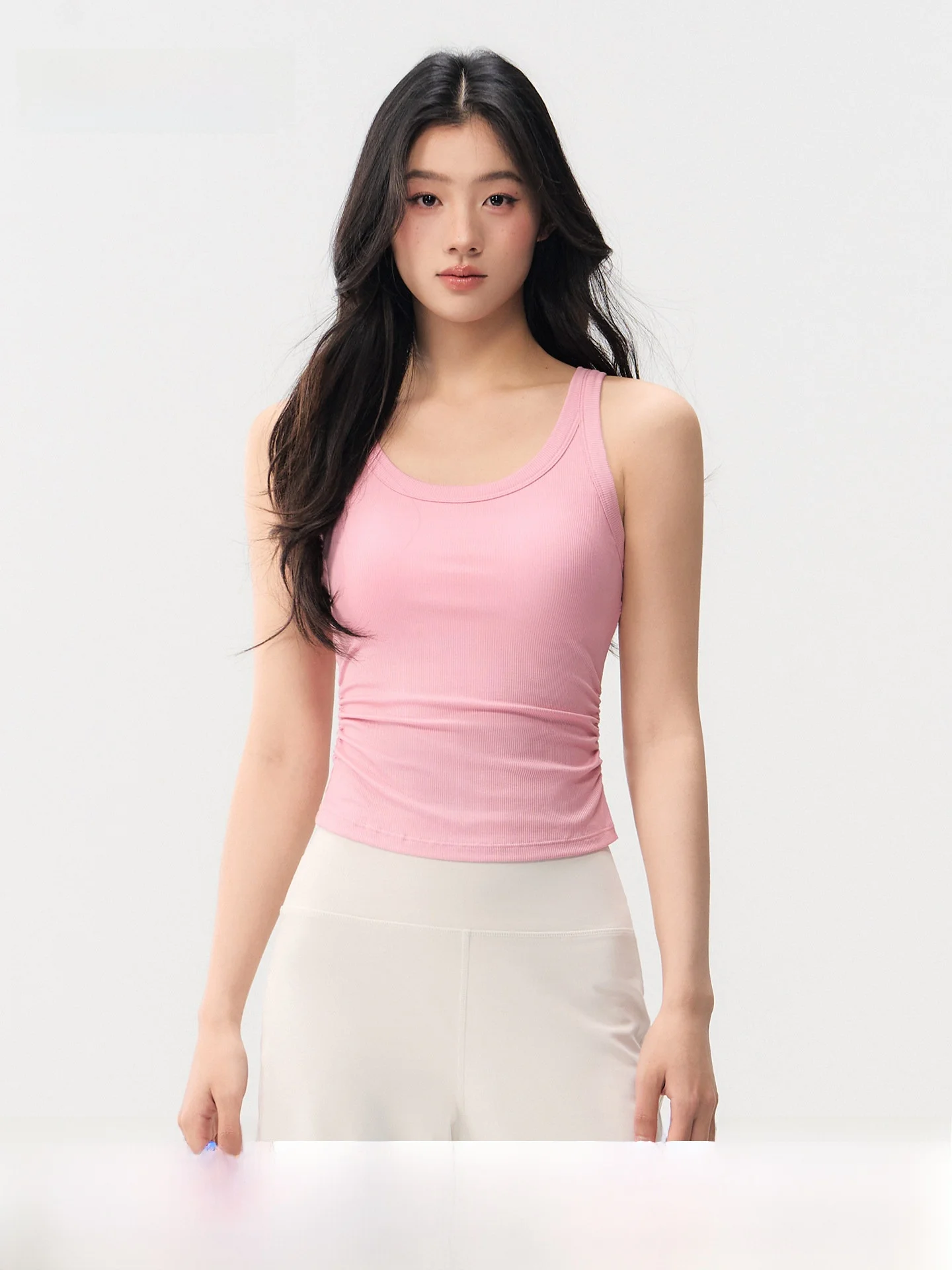 

Спортивный бюстгальтер-топ для девочек, цельный, для йоги, с амортизирующей спинкой, повседневный, для бега и фитнеса, влагоотводящий