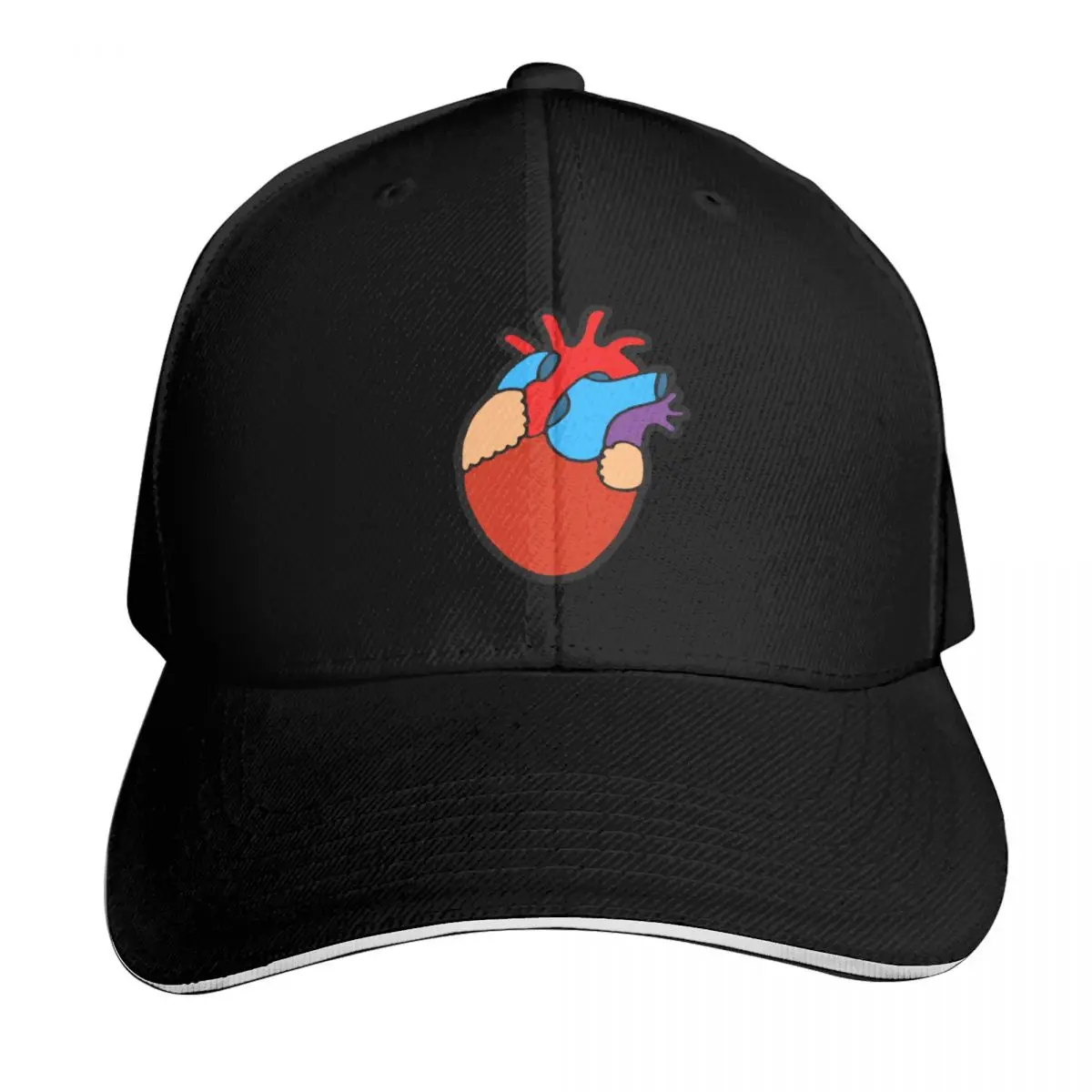 

Anatomical Heart Pattern Baseball Cap Brand Man cap Kids Hat Hat men Gentleman Hat Mens Caps Women's