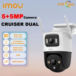 IMOU Cruiser Dual 10MP IP66 Two lens resolution Wi-Fi Connection Smart Color Night Vision Smart Tracking Two-way Talk For Camer