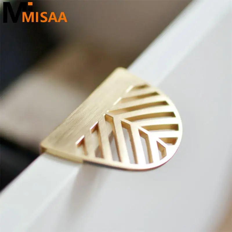 Handle Simple Nordic Leaf Type Installation Zinc Alloy Furniture Handle Cabinet Wardrobe Furniture Drawer