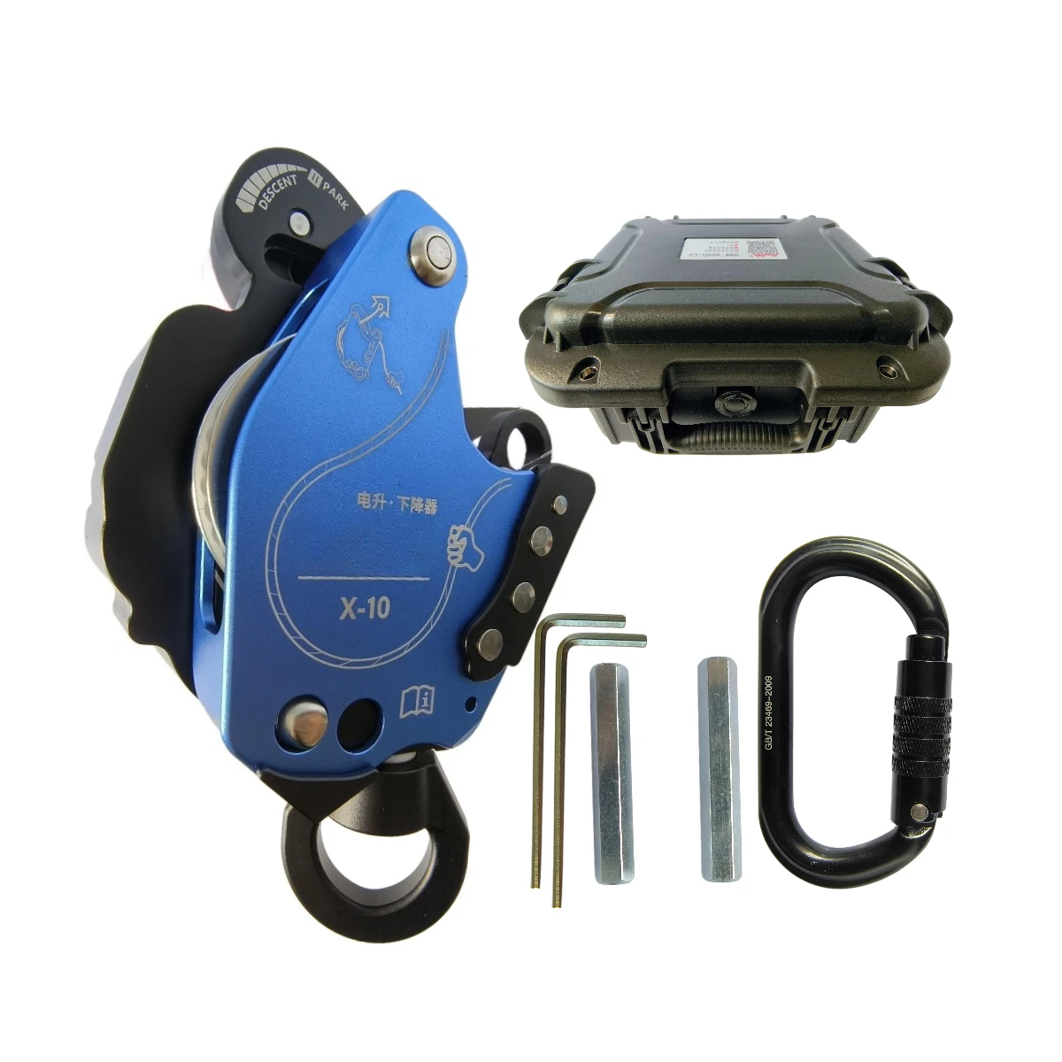 AScent X10 Ascent Descent Device Awah Z3 same style with Universal Joint for 30kg-285kg Rope Climbing Descender