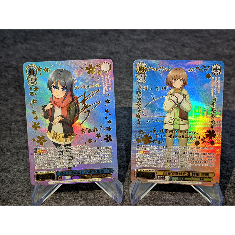 Jugend Schweinekopf Jugend Serie Sakura jima Mai Hirokawa Suzuki DIY hausgemachte Spielzeug Sammlung Karte Weihnachten Geburtstags geschenk