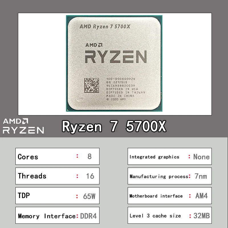 Amd Nieuwe Ryzen 7 5700X R7 5700X Cpu + Asus Tuf B550M Plus Wifi Ii Moederbord AM4 Cpu Processor Micro-Atx B550M 128G 4600 Mhz