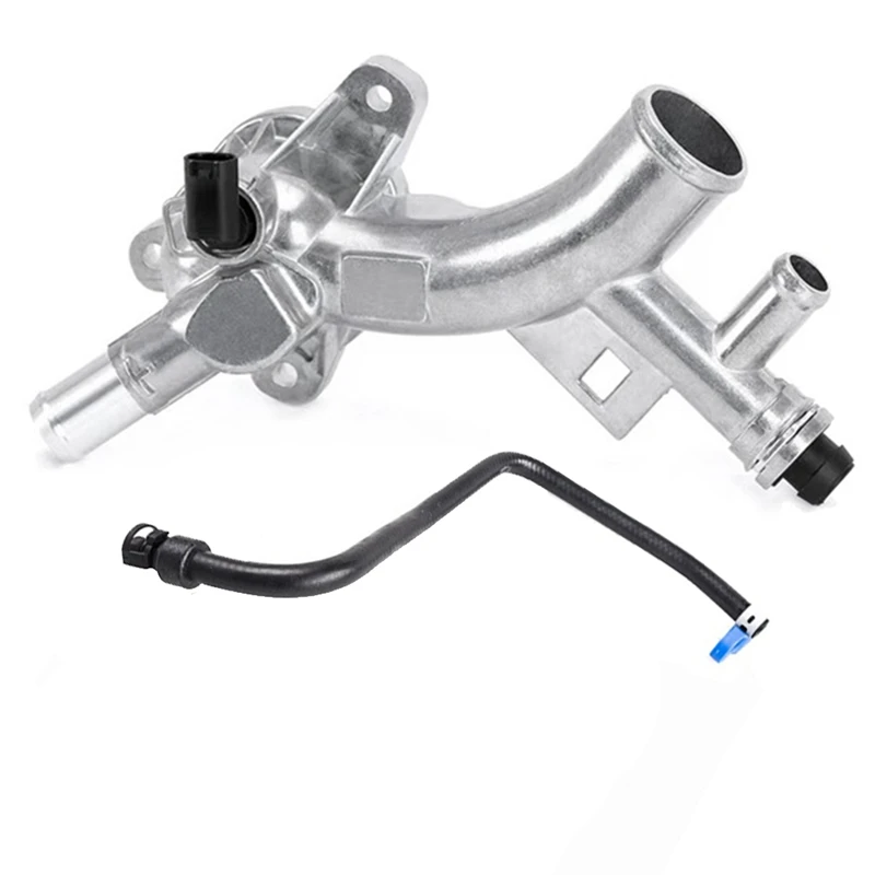 

Engine Coolant Housing Water Outlet With Hose For Chevy Cruze, Sonic, Trax And Buick 1.4L - 25193922, 13251447