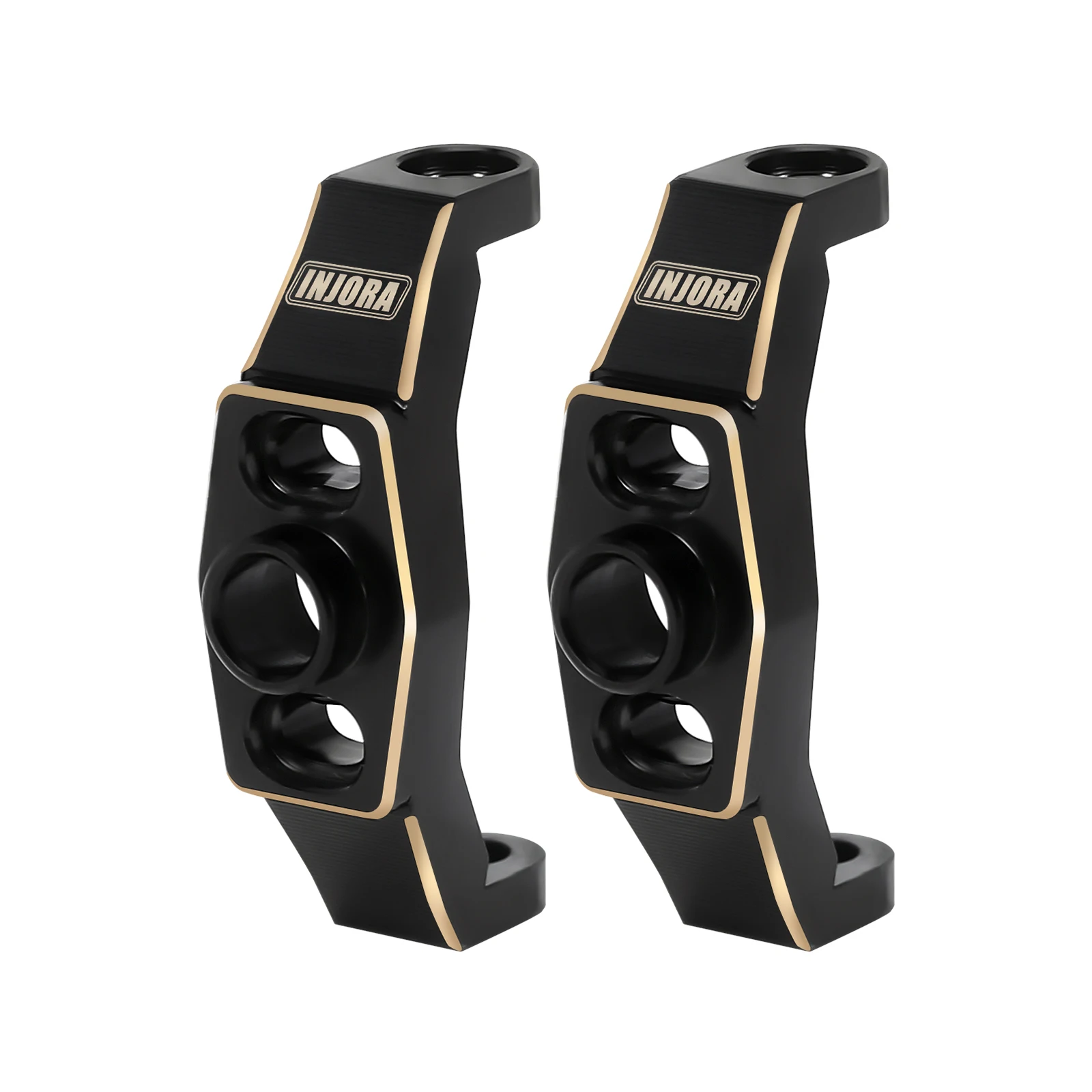 INJORA Brass Adjustable Caster Blocks Clockable C Hub Carriers for 1/18 TRX4M RC Crawler