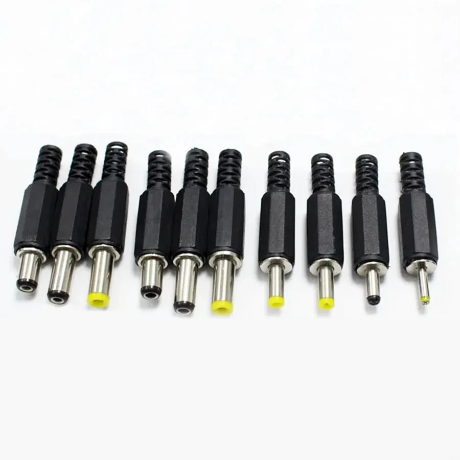 5szt Wtyczka męska DC Power 5.5* 2.1mm 5.5* 2.5mm 3.5 * 1.35mm 6.3* 3.0mm 3.5*1.1mm 4.0*1.7mm 5.0*3.0mm wtyczka adaptera