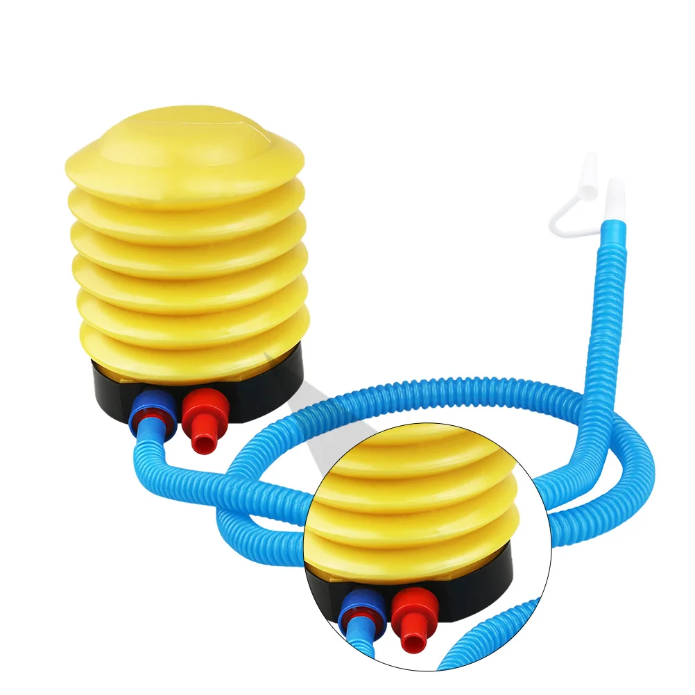 

4pcs Portable Mini Balloon Inflator Bellow Foot Pump Durable Quality Safe Use Flexible Tube Camping Accessories Bed Yoga Child