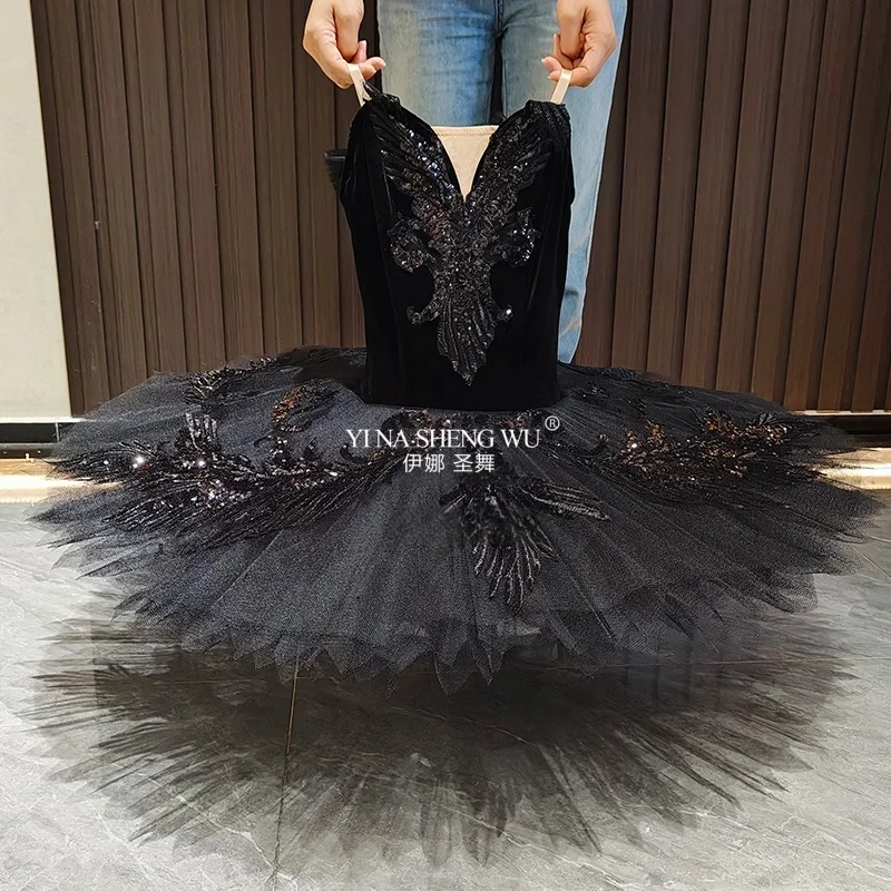 جديد البجعة السوداء الباليه تنورة قصيرة ريشة نمط المنافسة الدولية الأبيض سوان أداء زي بلوبيرد تخصيص #1