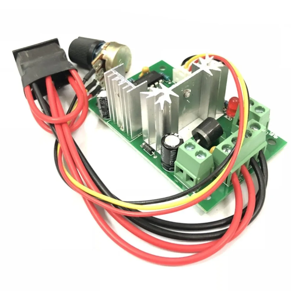 5V-30V DC Input DC Motor Speed Controller 6A 150W Reversing Switch PWM Motor Controller Speed Regulation Forward Reverse Stop