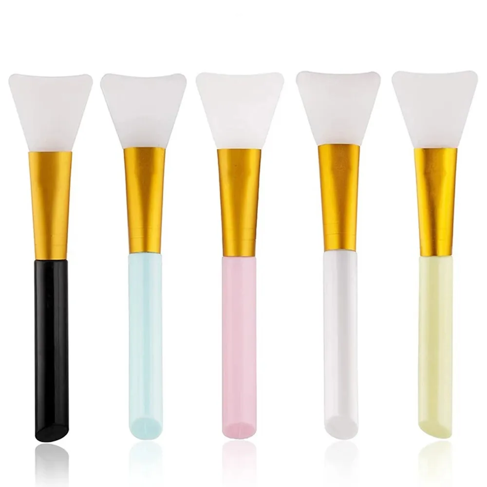 Professional Silicone Mask Brush Candy Color Facial Mud Soft Tip Applicator Making Tools Face Mask Glue Brush DIY Makeup Brush