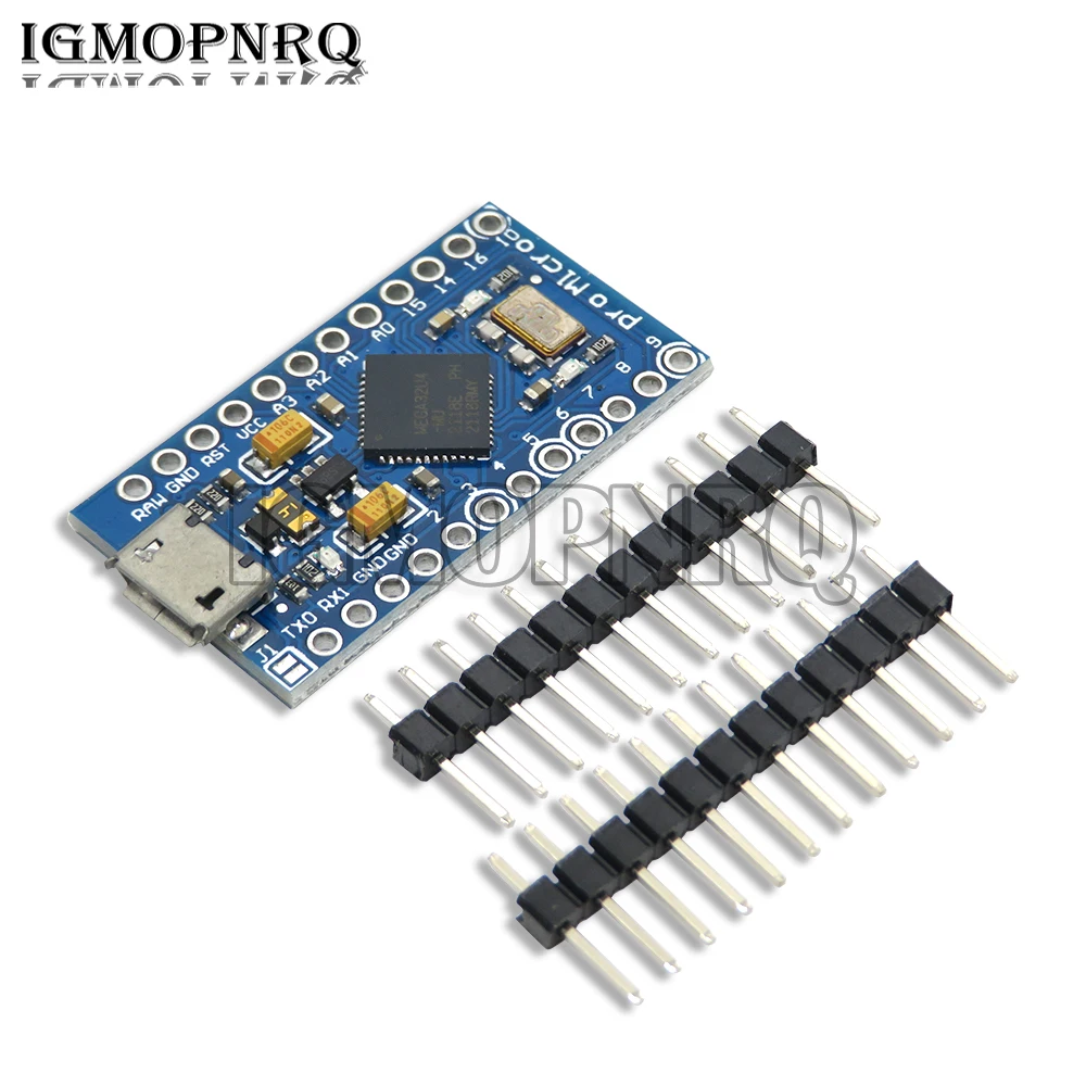 GOHJMY Pro Micro ATmega32U4 5V 16MHz Chip Replace ATmega328 For Arduino Pro Mini With 2 Row Pin Header For Leonardo UNO R3