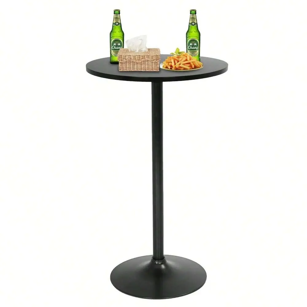 

Bar Table 38.9 Height Modern Pub Table With Solid Top And Sturdy Metal Base, High Top Table For Kitchen, Dining Room, Bistro, C