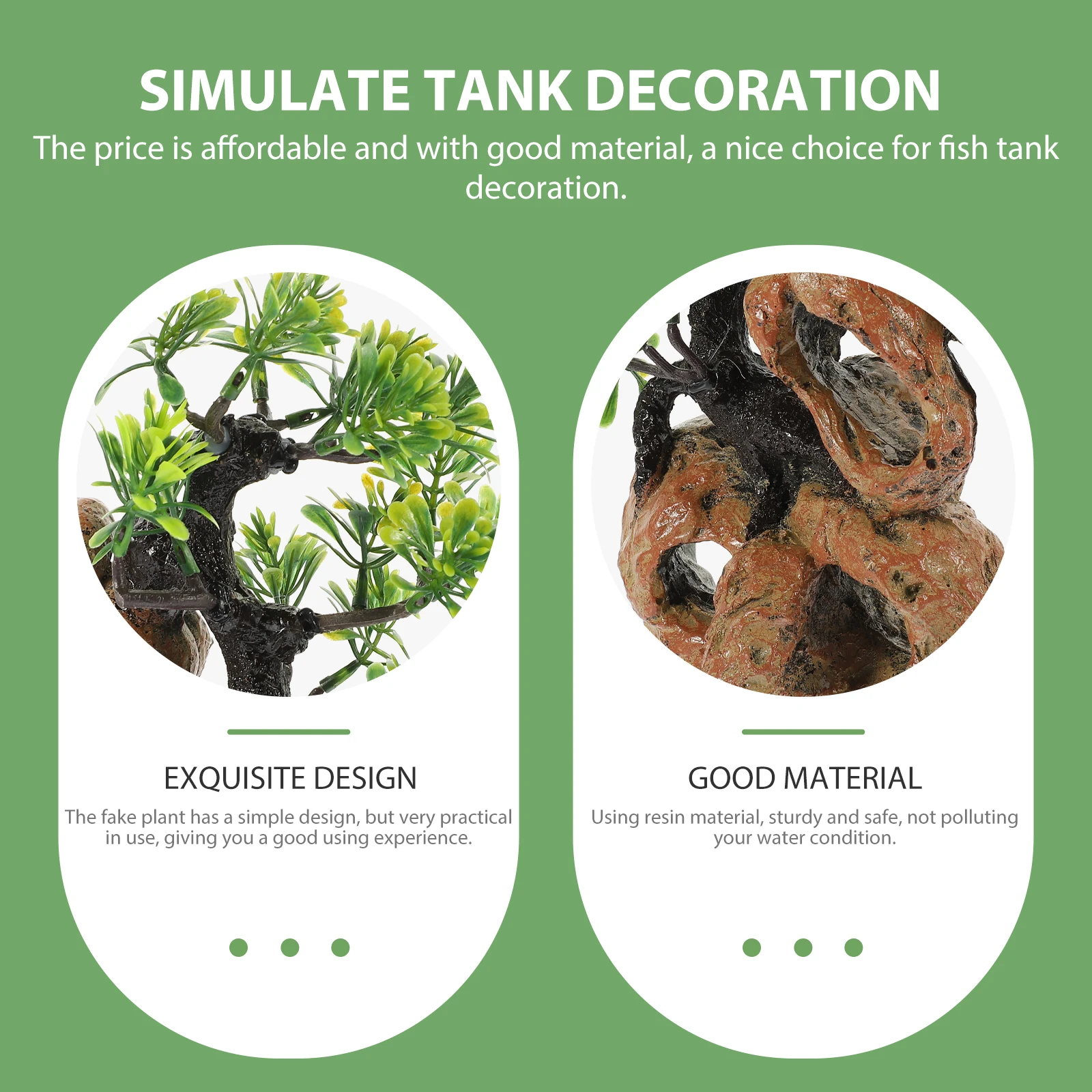 

Artificial Simulated Resin Branches Faux Plant Decor Decoration Aquarium Decorations