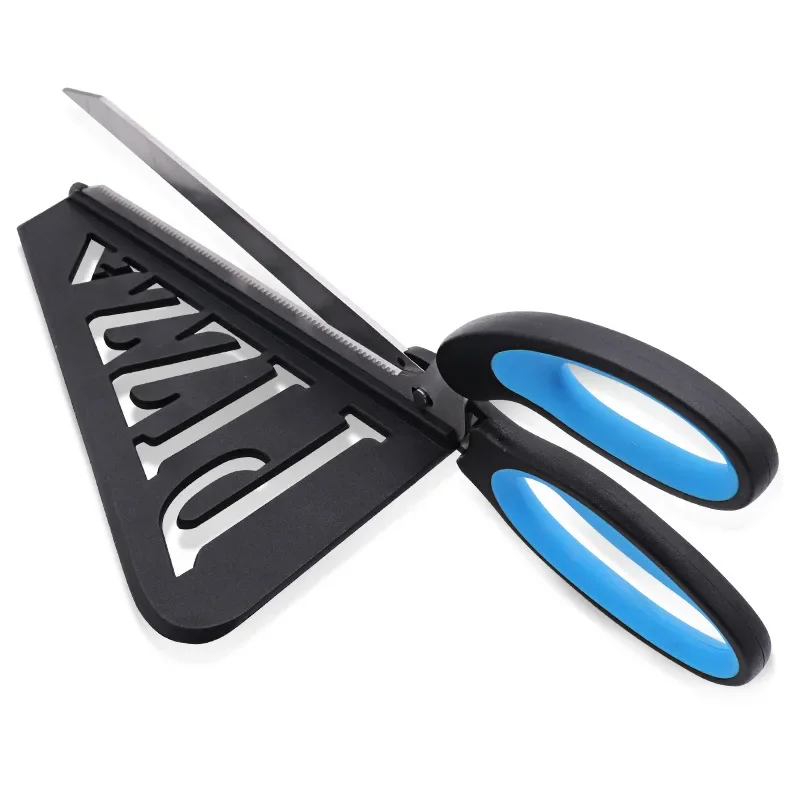 Dobeli 3 In 1สแตนเลสสตีลพิซซ่าตัด Hollow Out พลั่ว + กรรไกร Sharp มีดยาว PP มีดเค้ก