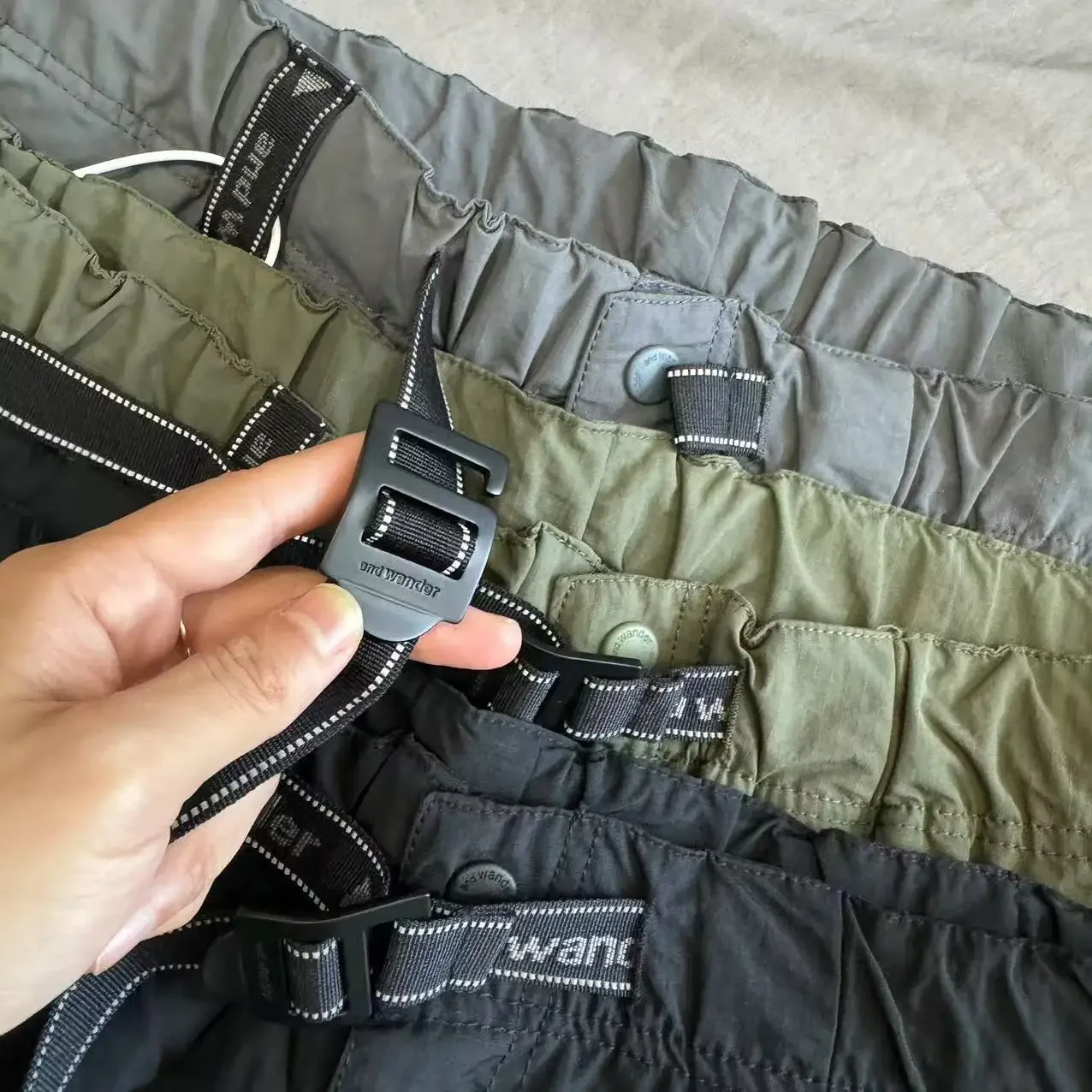Men Women High Vis Reflective Triangle Multi-Pocket Baggy Wide Leg Trousers Casual Cargo Baggy Trousers Urban Outdoor