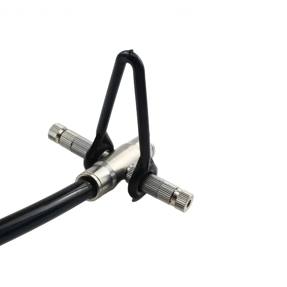 10/20pcs Plastic Misting System Connector Two Holes Design V Shaped Hanging Clip Holder Flexible Loop High Pressure Fog Machine
