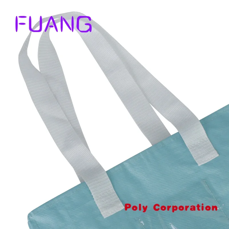 Custom  OEM/ODM Shopping Tote Supplier Custom Print Extra Large PP Woven Bag With Zipper