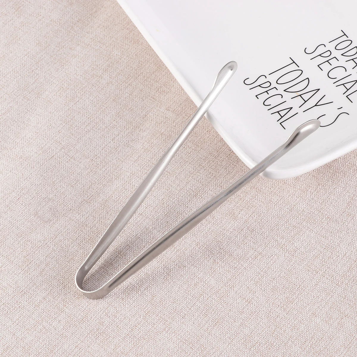 

4 Pcs 15cm Stainless Steel Mini Tongs Versatile for Kitchen Bar Ice Condiments Family Use Outdoor Activities