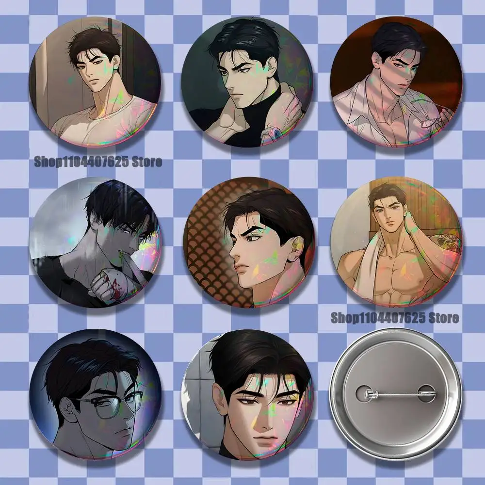 

Joo Jaekyung Badges Button Round Creative Pin Brooch Badge Bag Decor Accessories Fans Collect Friends Gifts