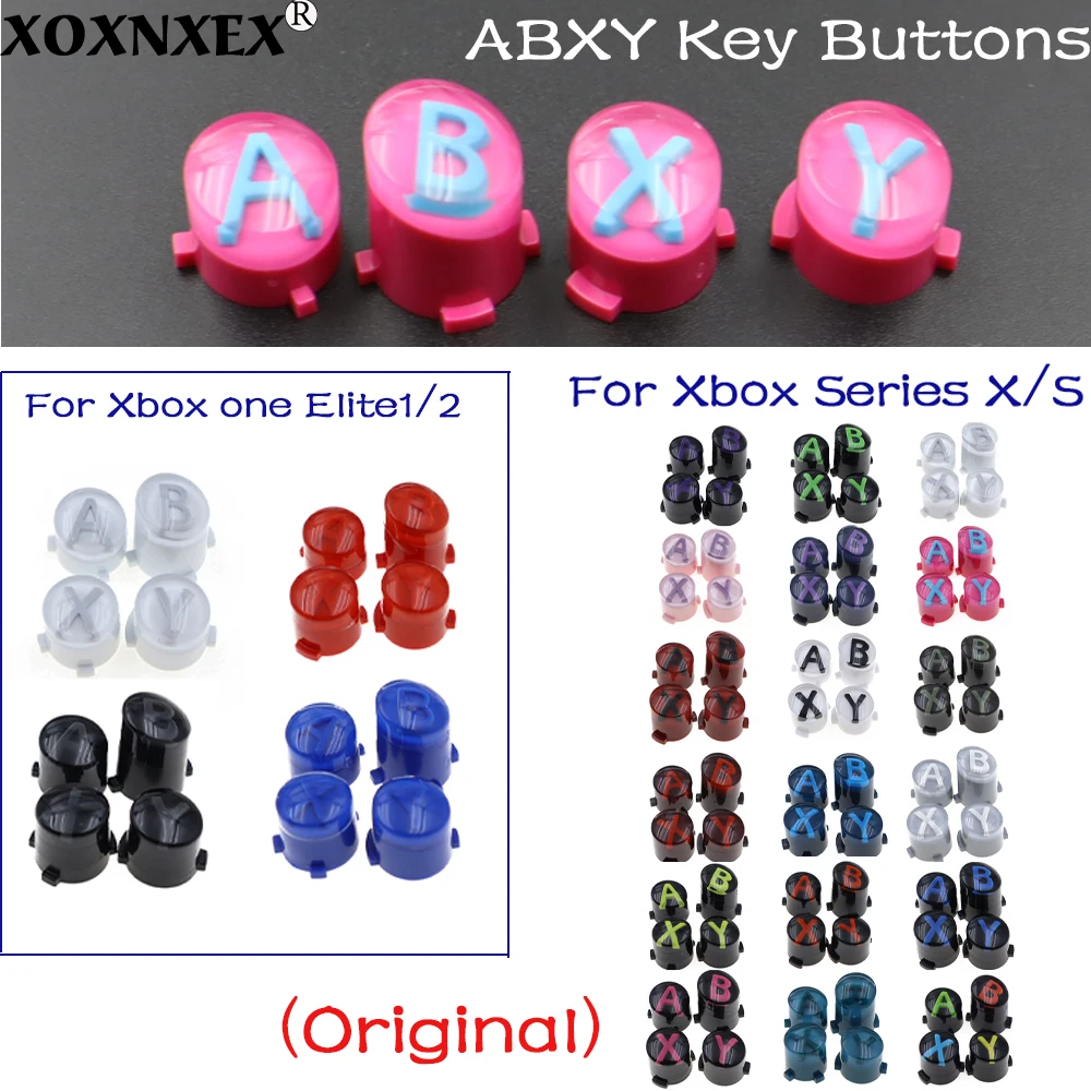 1 مجموعة الأصلي A B X Y زر استبدال ABXY أزرار المفاتيح ل Xbox One Elite1/2 ل Xbox سلسلة S X مفاتيح التحكم