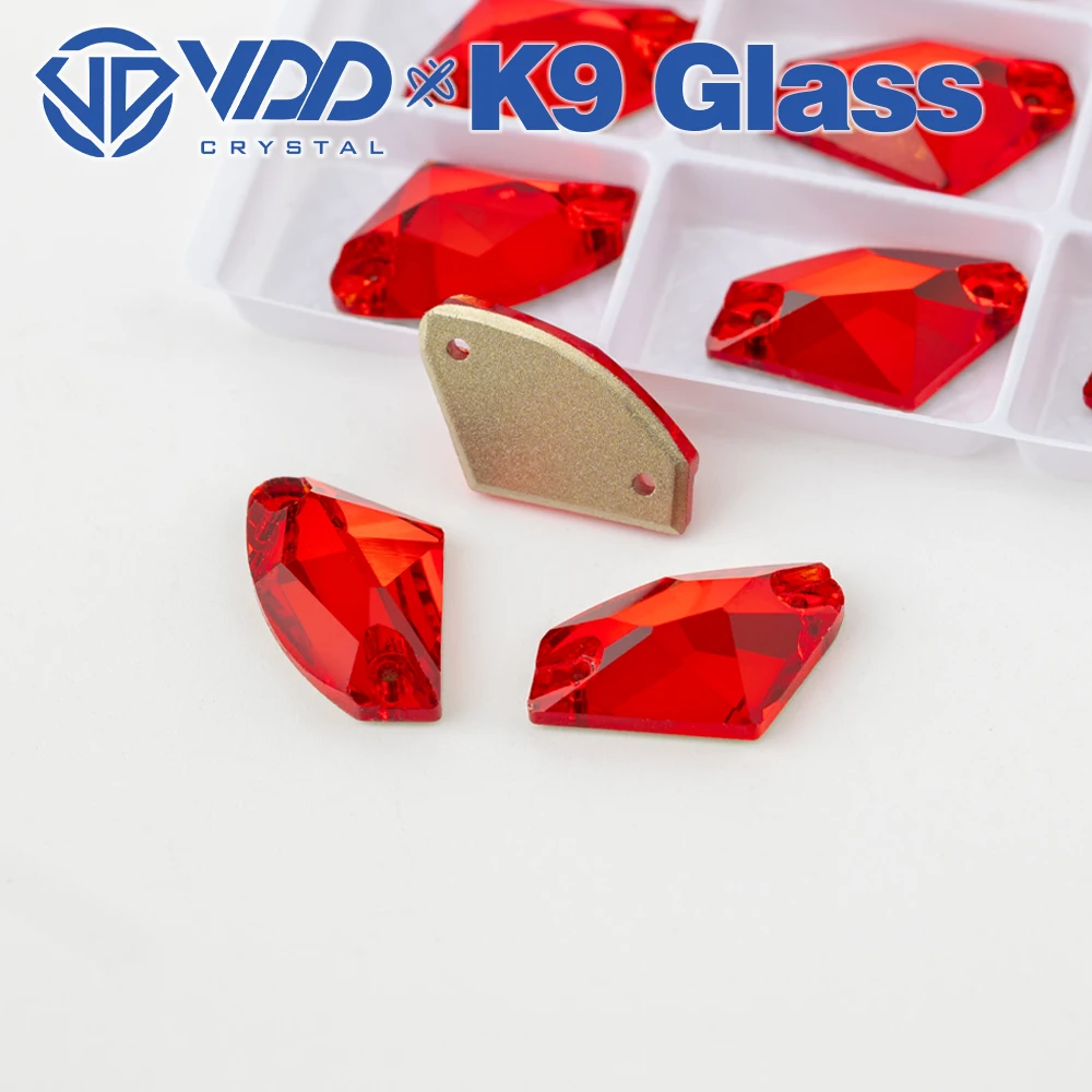 VDD S109  Siam Galactic AAAAA Top Quality K9 Glass Sew On Rhinestones Crystal Flatback Sewing Stones For Clothes Decorations