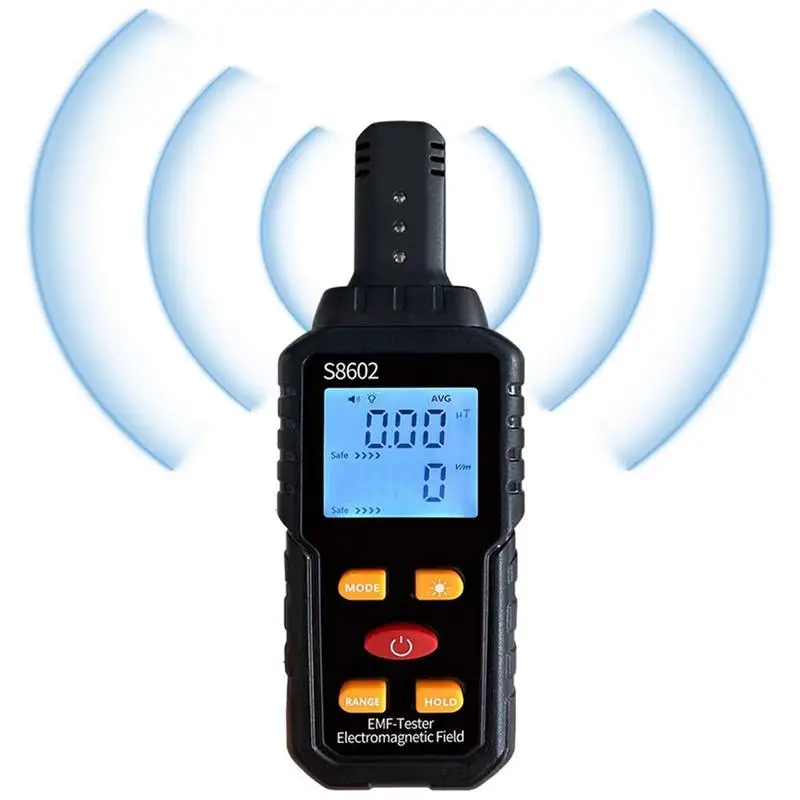 3-in-1 EMF Meter Professional Electromagnetic Field Radiation Detector Handheld Radiator Electric Magnetic Dosimeter