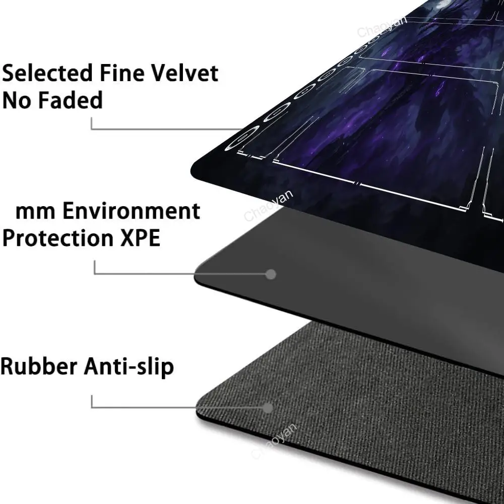 Anime Red Dragon Design Mouse Pad Card Playmat StitchedMagic Zones Game Mats Tabletop rug TCG Card Battles view 5