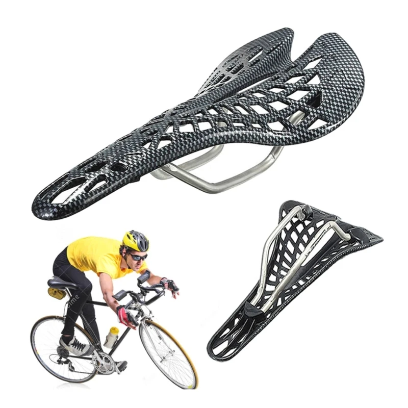 Selle vélo route montagne selle vélo réglable en Fiber carbone selle vélo absorbant les chocs pour route