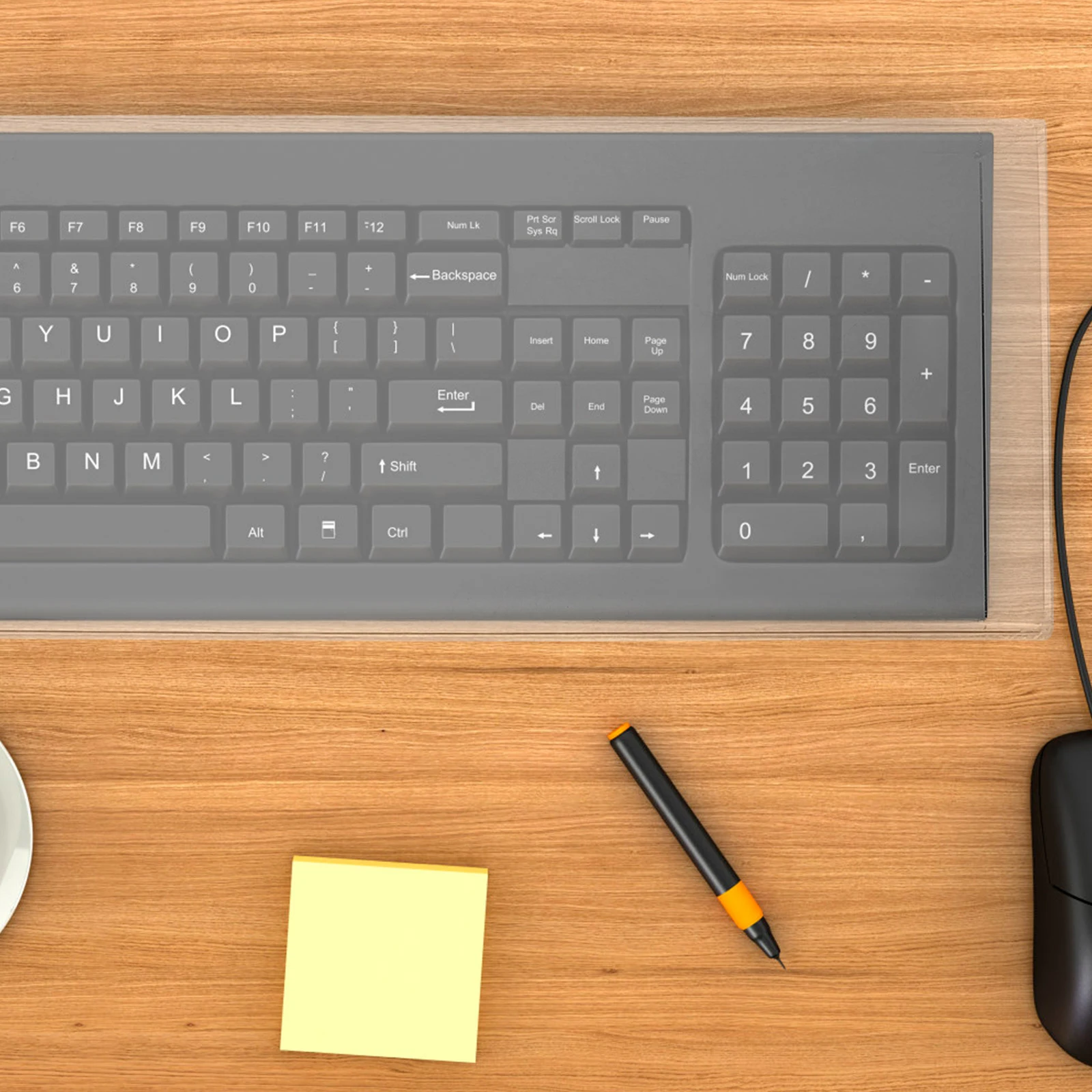 Keyboard Dust Cover Transparent Acrylic Mechanical Keyboard Protector Spill Proof Cat Resistant Full Coverage Pc Computer Dust