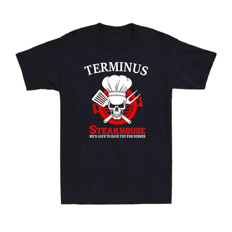 تي شيرت Terminus Steakhouse Funny Dead Roamers Walking Walkers Zombie للرجال