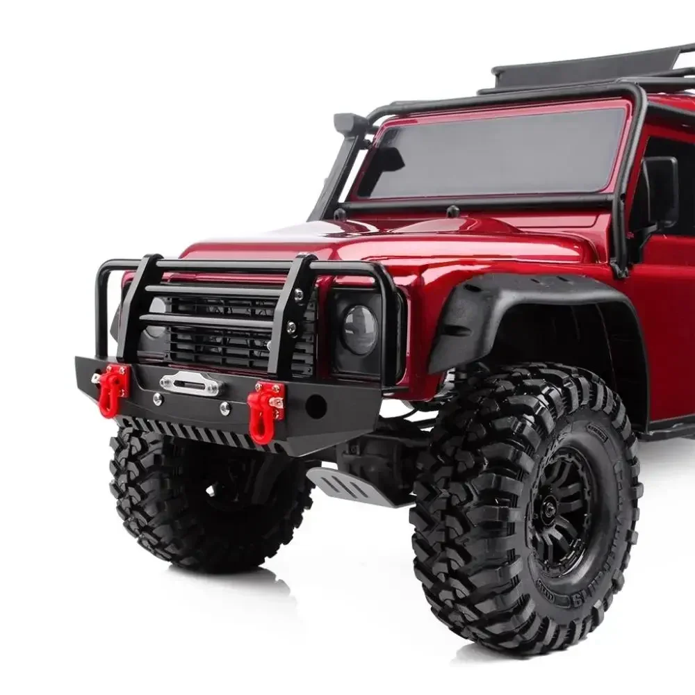 กันชนโลหะ Winch 2 ไฟ LED รีโมทคอนโทรลสําหรับ TRX-4 TRX4 Trxs Axial SCX10 RC Crawler รถอะไหล่