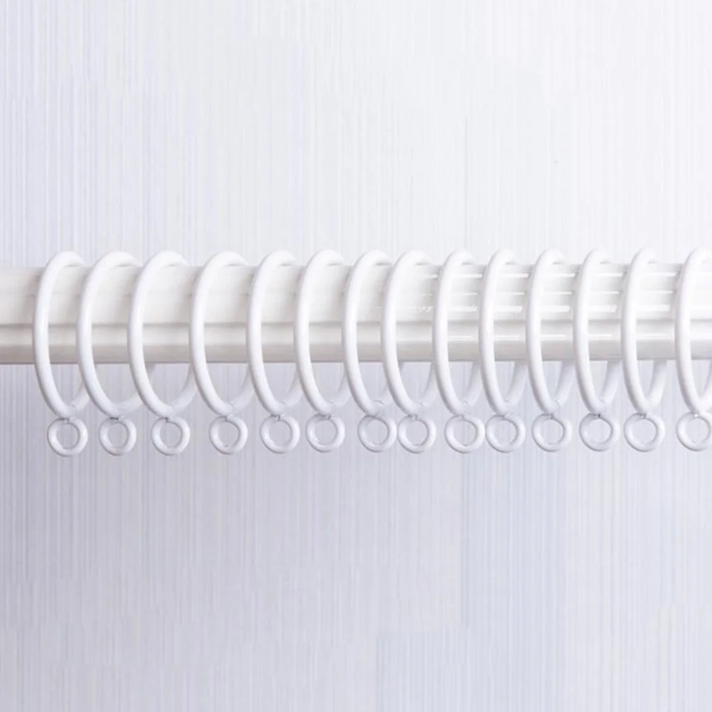 

10Pcs Roman Curtain Rings Strong Metal Clips Removable Clips Easy Use Slide Rod Hold Drapery Panel Metal Curtain Rings Clip