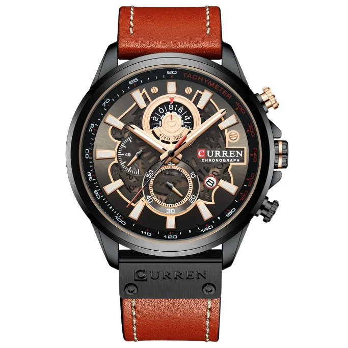 Waterproof Quartz Multifunctional Men's Watch Fashion Trends Male Wristwatch 2025 New Men Casual Mechanical Wristwatch