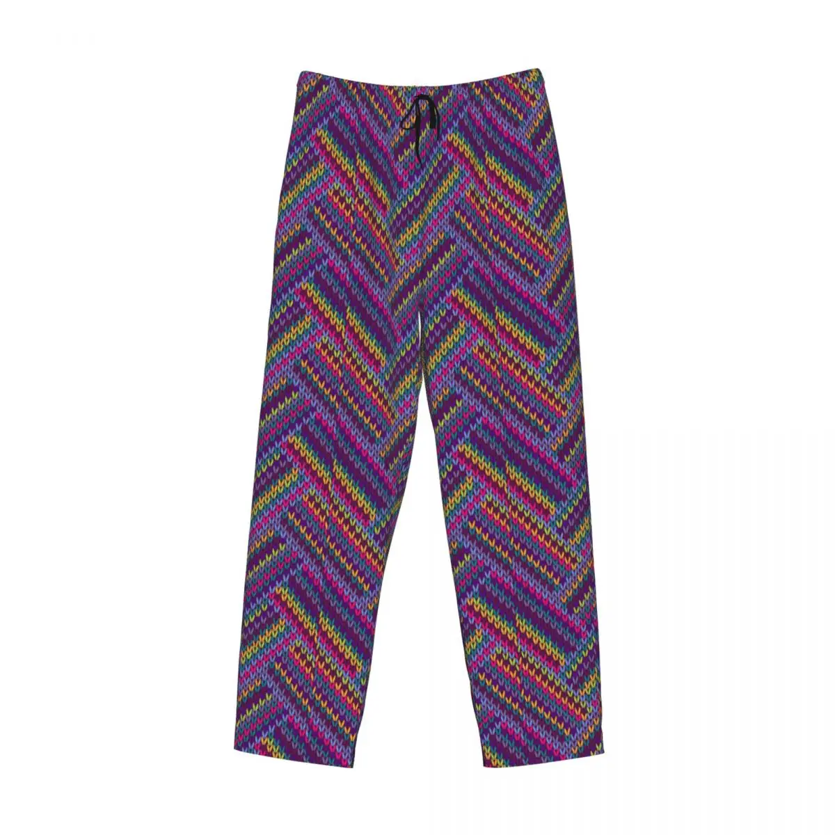 Custom Vintage Boho Style Pajama Pants Men Lounge Sleep Drawstring Sleepwear Bottoms with Pockets view 3