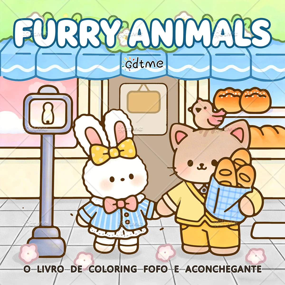 FURRY ANIMALS Coloring Book for Adults Featuring Cute Cozy Daily Activities for Relaxation (Cozy Spaces Coloring)