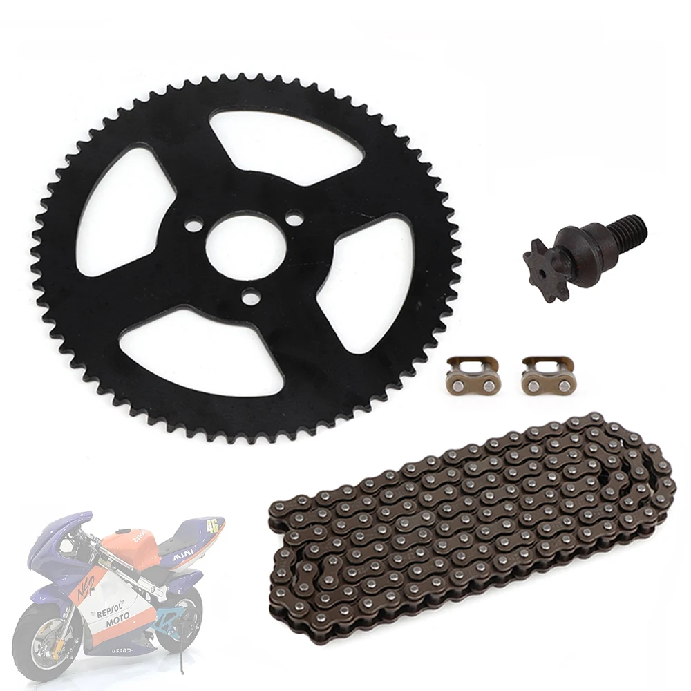 

25H Drive Sprocket Kit 7T Front 68T Rear 26mm 136 Links Chain for 47cc 49cc 2 Stroke Engine Pocket Bike Mini Moto ATV