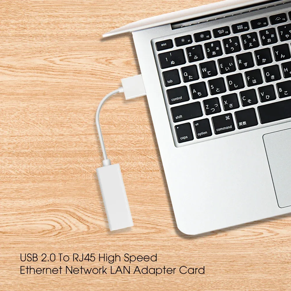 Kebidumei USB 2.0 to RJ45 Ethernet Cable Splitter Extend Adapter USB 2.0 Wired Network Card for Tablet Laptop PC Window XP 7 8