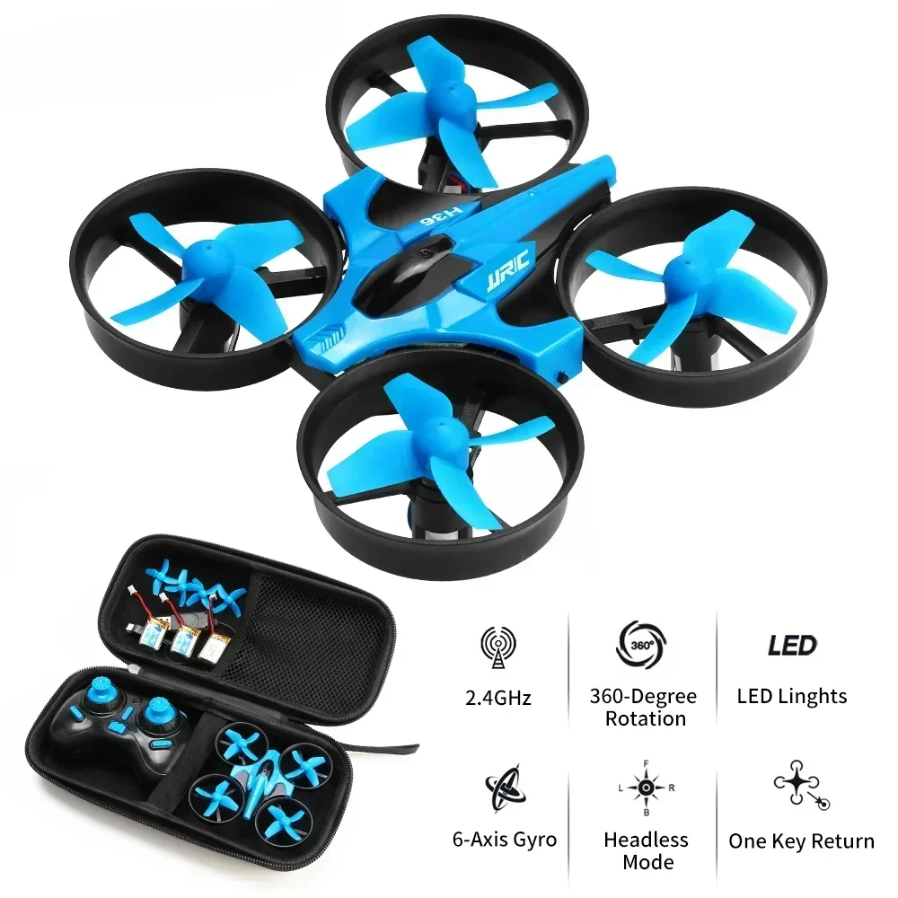 

FYZS Mini RC 6-Axis Drone 4ch Headless Mode Helicopter 360° Flip 2.4G Quadcopter Super-mini Flying Saucer LED Children Kids Toy