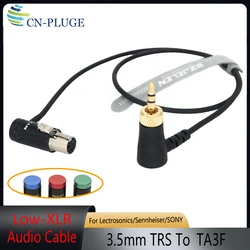 Lock 3.5mm TRS to Low Profile TA3F Mini XLR Audio Convert Cable For Sony UWP-D11 EK100 G4 Sound Devices 633 664 688/RED/Canon