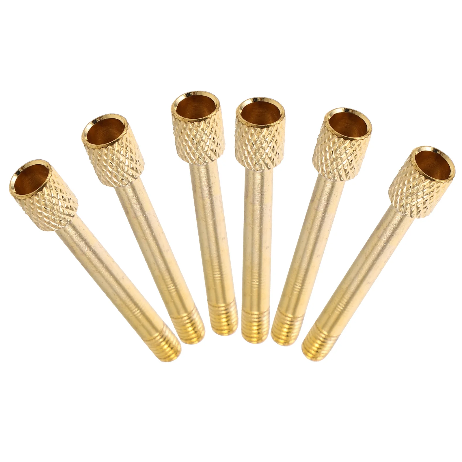 

6Pcs Guitar Tremolo Bridge Mounting Screws Copper Metal Practical Bridge Supplies Visual Appeal Musical Instrument Replacement