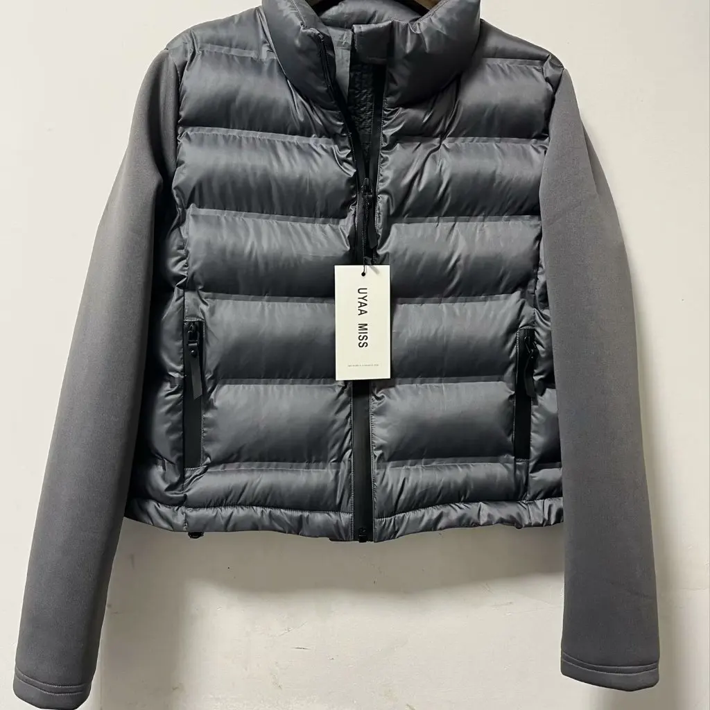 

Women's Slim Fit Patchwork Cotton Jacket Casual Trendy Style European American Wholesale Versatile Thin Simple Design