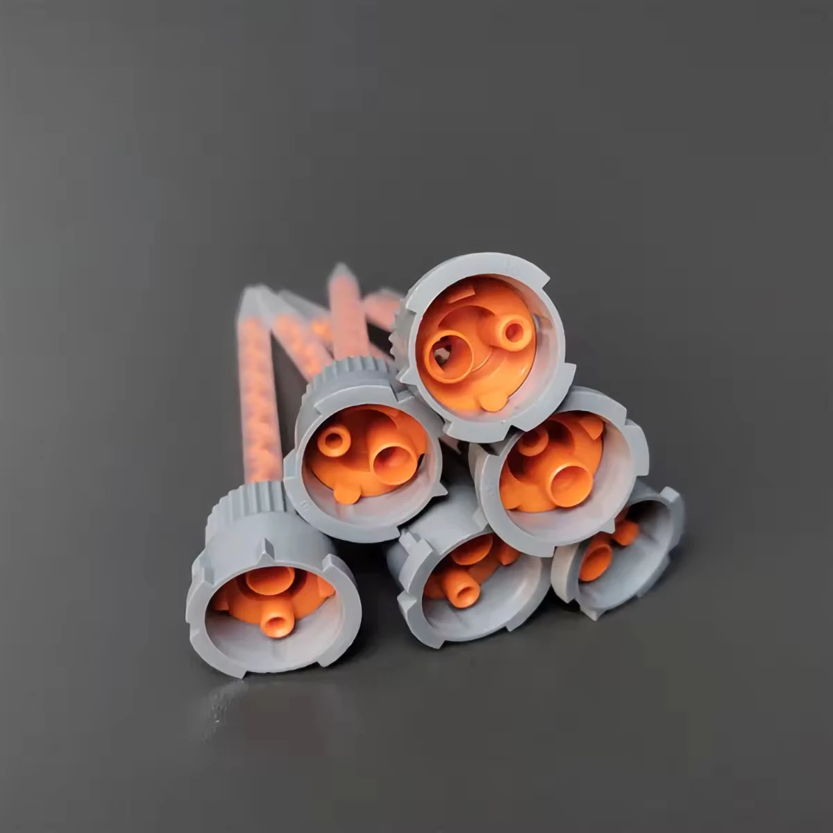 20pcs/50pcs AB Glue Static Mixer Mixing Nozzle Adhesive Static Mixing Tube 10:1 Ratio Electronic Plastic Mixer For AB Glue Gun