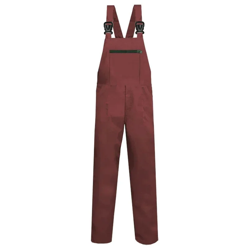 Pantaloni con bretelle in cotone di tendenza tuta Cargo in tela retrò nera da uomo Plus Size tuta intera pantaloni Casual larghi pantaloni