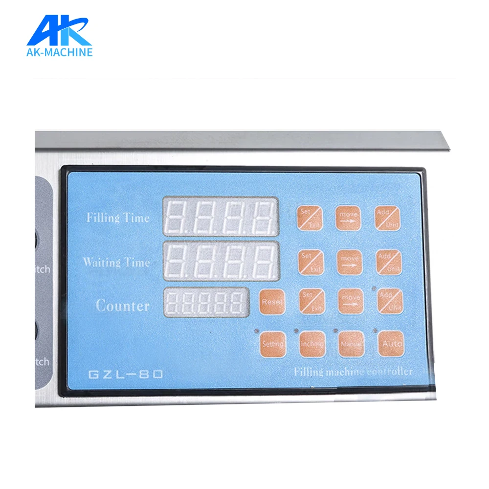 آلة تعبئة السوائل الرقمية شبه الأوتوماتيكية من النوع البسيط الاقتصادي / آلة تعبئة زيت السمك