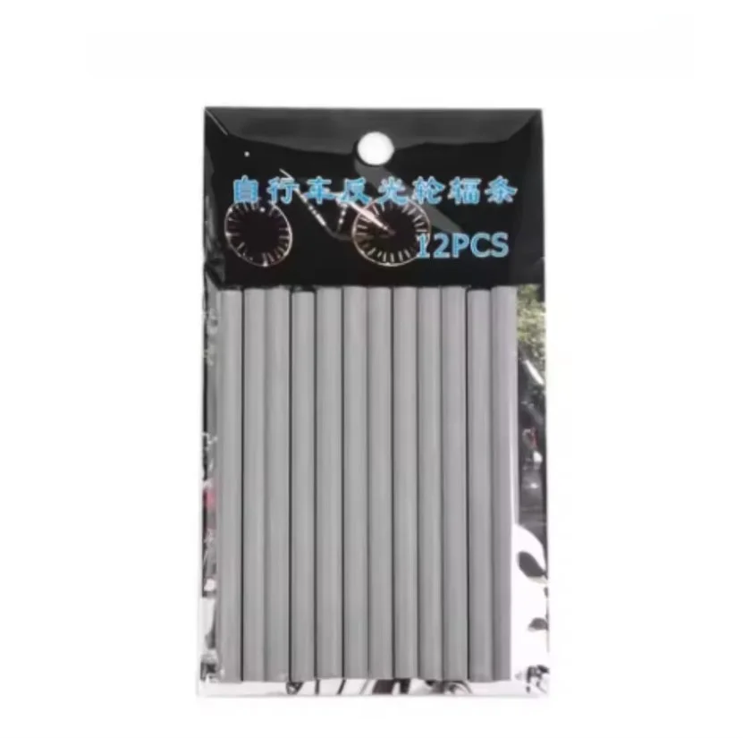 

12/48/96 pcs Bicycle Spoke Reflective Stripe MTB Road Bike Warning Tape Reflector Steel Wire Lamp Cycling Safety Accessories