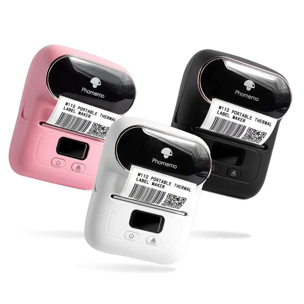 Thermal Label Printer Mini Thermal Printer Portable Thermal Sticker Label Portable Printer