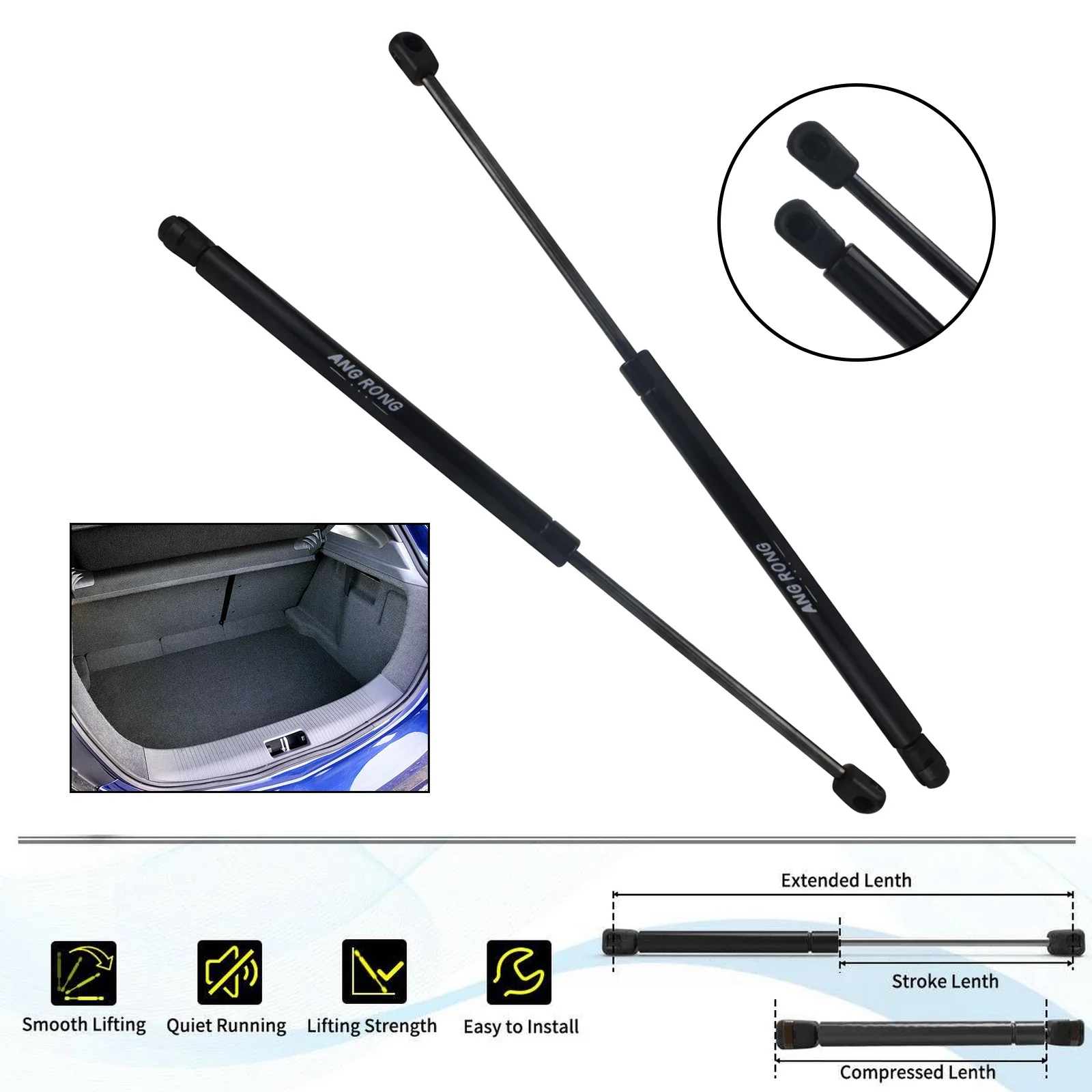 

Для Vauxhall Opel Astra H MK V 04-09 Estate задняя дверь багажника багажника газовые стойки