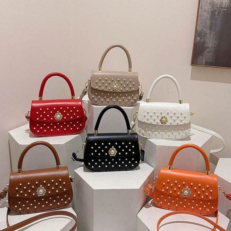 

High-End Ladies Elegant Leather Tote Bag Paris Fashionable Popular Women's Casual Vintage Simple Handbag