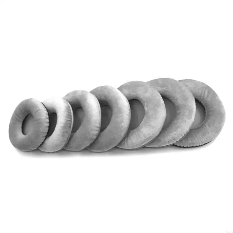 Earpads Ear Pad Set for Headset Ear Cushion Headphones Memory Foam Earpads Earcaps 60 65 70 75 80 85 90 95 100 105 110mm E74A
